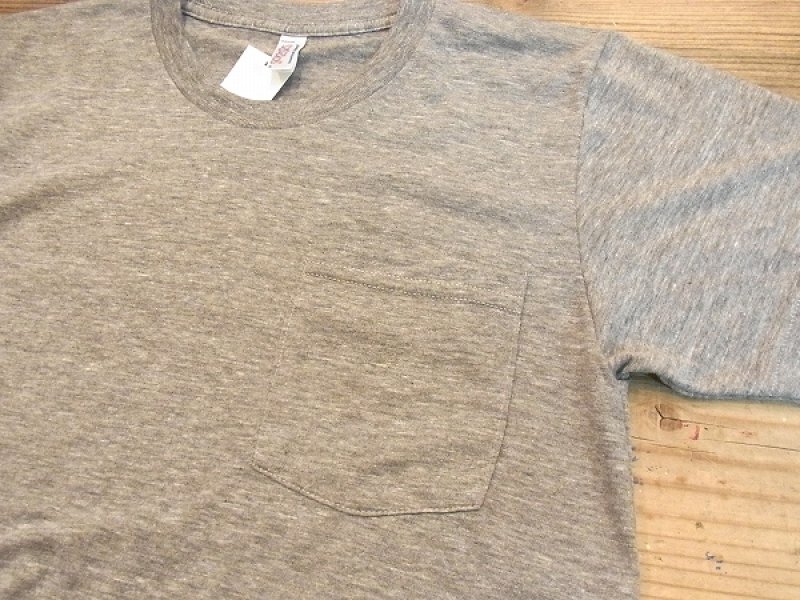 画像2: アメリカンアパレル【アメリカ製】霜降りポケットTシャツ ３色 ３サイズ(XS/S/M)