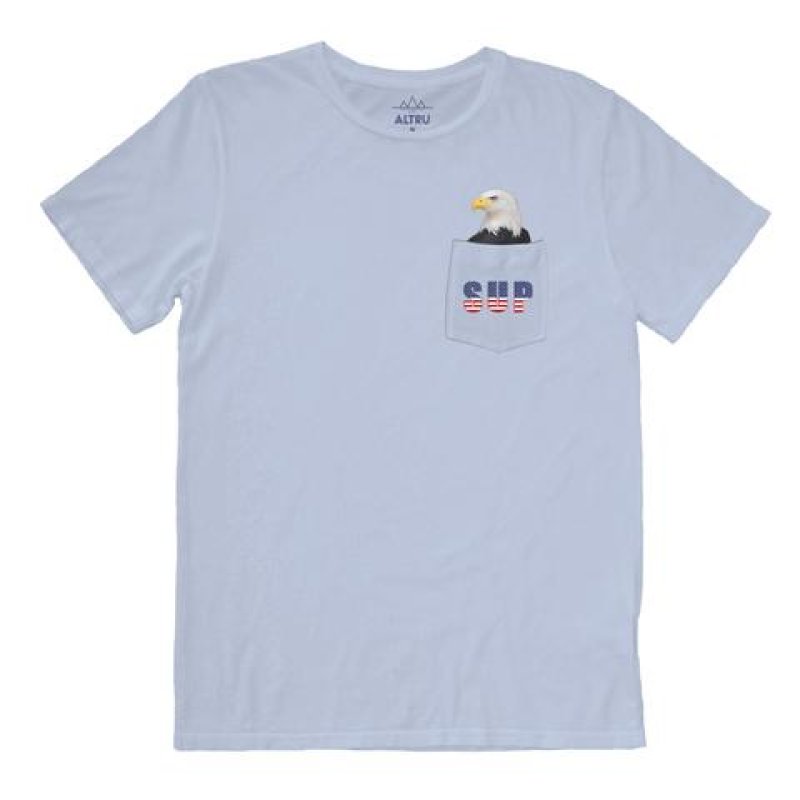 画像1: ４０％オフ☆【ALTRU/アルトゥルー】 "SUP-EAGLE" ポケット Tシャツ  ３サイズ(S/M/L) アメリカ製