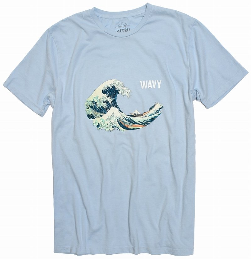 画像1: 【ALTRU/アルトゥルー】 "WAVY HOKUSAI"  Tシャツ  ２サイズ(S/M) アメリカ製
