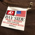 画像7: 【 BAY SIDE / ベイサイド 】アメリカ製・１００％コットン ヘビーウェイト・無地Tシャツ / オリジナルパッチ・４色３サイズ (S/M/L)