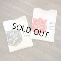 【 オリジナルプリント L/S Tシャツ " PACIFIST ARMY " 】 7.1 oz コットン100％ Tシャツ ２カラー(レッド/チャコールグレー)・４サイズ(S,M,L,XL)