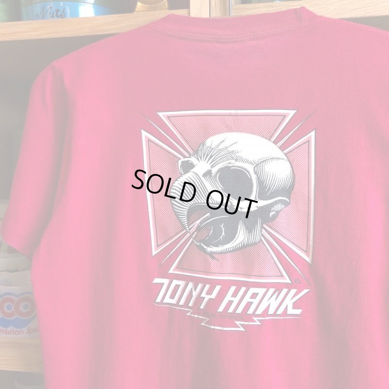 画像1: ビンテージ【１９９０年代・パウエルペラルタ】" TONY HAWK / トニーホーク " オールド・スケート プリントTシャツ (MEDIUMサイズ)