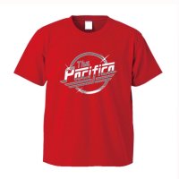 【 オリジナルプリント S/S Tシャツ " MAGNA-PACIFICA " 】 7.1 oz コットン100％ Tシャツ レッド ３サイズ(M,L,XL)