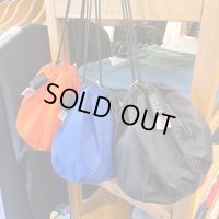 【 MELO / メロ 】アメリカ製・別注エフェクトバッグ・きんちゃく・リップストップ・３カラー(ブラック/ローヤル/オレンジ) MADE.IN.USA