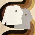 画像2: 【 オリジナルプリント L/S Tシャツ " PACIFIST ARMY " 】 7.1 oz コットン100％ ロングTシャツ ２カラー(ミシガンブルー/UPSブラウン)・３サイズ(M,L,XL) (2)