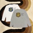 画像4: 【 オリジナルプリント L/S Tシャツ " PACIFIST ARMY " 】 7.1 oz コットン100％ ロングTシャツ ２カラー(ミシガンブルー/UPSブラウン)・３サイズ(M,L,XL) (4)