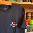 画像4: 【 VANS / USA 】バンズ アメリカ企画・ロゴTシャツ " I LOVE WAFFLES " ブラック ２サイズ(M/L) (4)