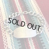 ビンテージ【 1940s-1950s / US.military id bracelet 】USミリタリー・IDブレスレット・スターリングシルバー