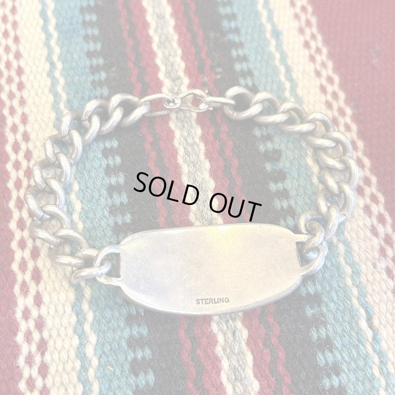 画像2: ビンテージ【 1940s-1950s / US.military id bracelet 】USミリタリー・IDブレスレット・スターリングシルバー