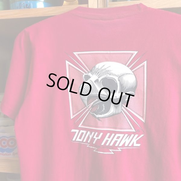 画像1: ビンテージ【１９９０年代・パウエルペラルタ】" TONY HAWK / トニーホーク " オールド・スケート プリントTシャツ (MEDIUMサイズ)