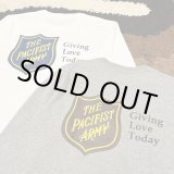 画像: 【 オリジナルプリント L/S Tシャツ " PACIFIST ARMY " 】 7.1 oz コットン100％ ロングTシャツ ２カラー(ミシガンブルー/UPSブラウン)・３サイズ(M,L,XL)