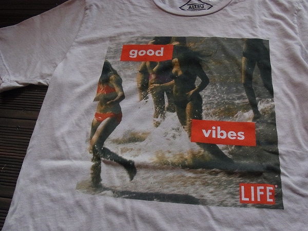 画像1: 【ALTRU/アルトゥルー】 "LIFE GOOD VIBES" 半袖Tシャツ ３サイズ(S/M/L)
