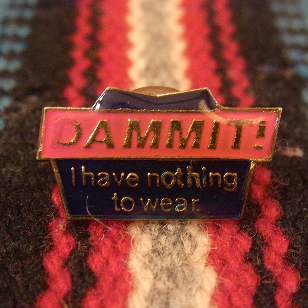 画像1: 【DAMMIT!】 1980'S ・ ビンテージ ピンバッチ 