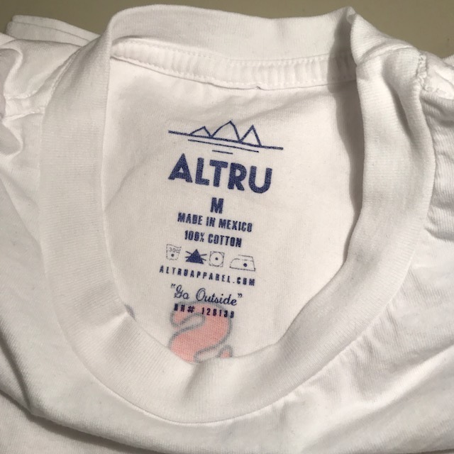 画像4: 【ALTRU/アルトゥルー】 "NEVER SAY NEVER"   ポケット・Tシャツ  ホワイト・３サイズ(S/M/L) メキシコ製