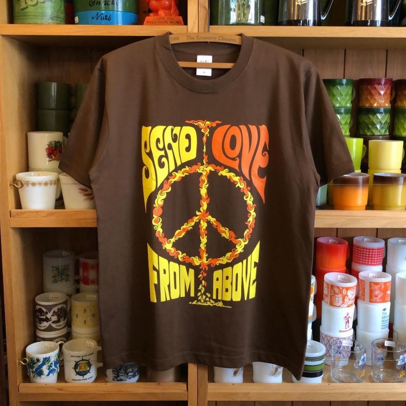 画像4: 【 パシフィカ オリジナルプリント Tシャツ " SEND LOVE FROM ABOVE " 】 6.2 oz コットン100％ Tシャツ ２カラー・５サイズ(S,M,L,XL,XXL)