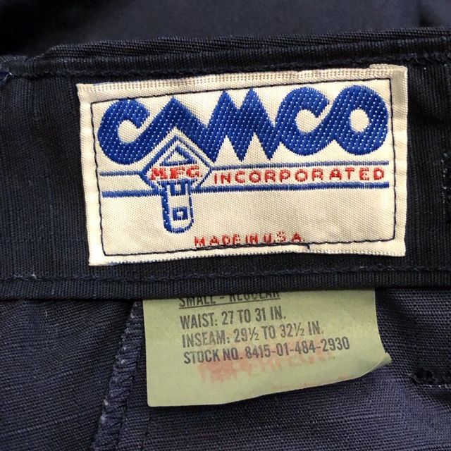 画像5: 【CAMCO / カムコ】デッドストック・1990年代・ リップストップ・BDU(６ポケット・アーミーパンツ・軍パン)・ネイビー・アメリカ製 ３サイズ(XS/S/M)