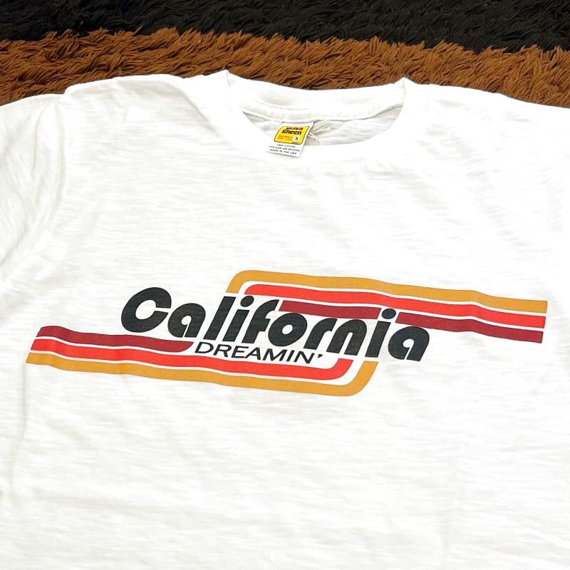画像3: ユニセックス【 VELVASHEEN / ベルバシーン 】 アメリカ製 / プリントTシャツ コットン100％ Tシャツ ２カラー(ホワイト/墨クロ)・2サイズ(M,L) CALIFORNIA/カリフォルニア