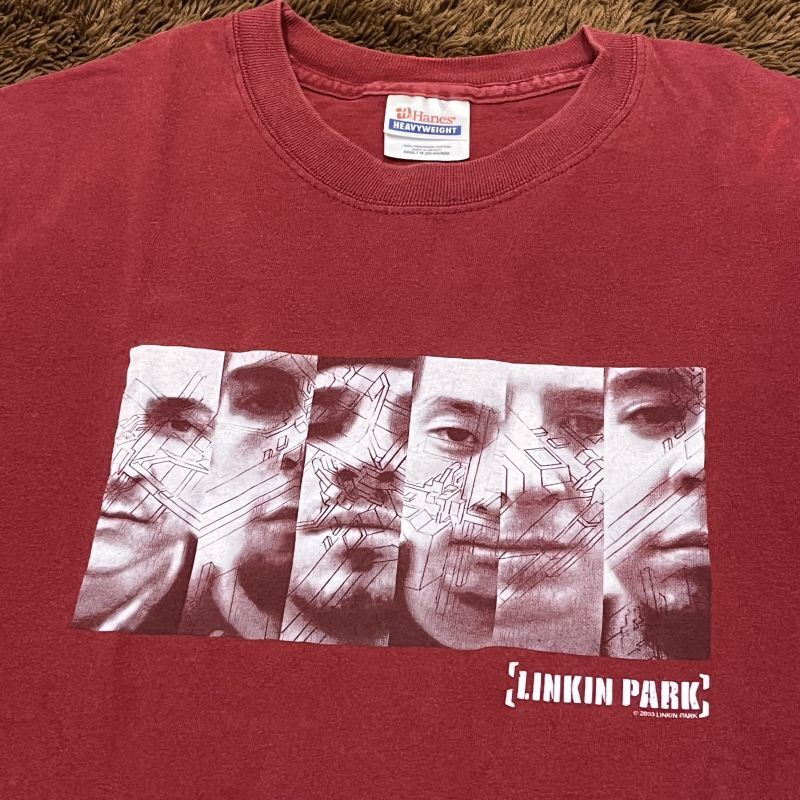 画像2: 【2003 LINKIN PARK / オールド Tシャツ】" リンキンパーク " / プリントTシャツ / エンジ (MEDIUMサイズ) ビンテージ・バンドTシャツ