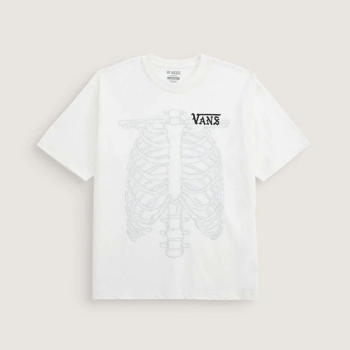 画像1: 【 VANS / USA 】アメリカ企画・リバーシブルロゴTシャツ " BONES " オフホワイト 4サイズ(S/M/L/XL)
